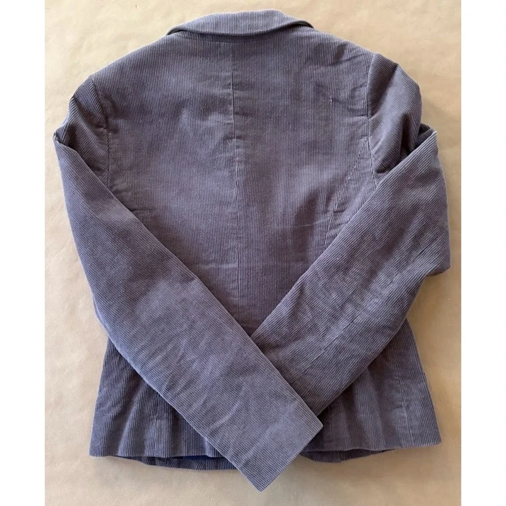 Boden Womens Corduroy Cord Purple Blazer Lined Buttons US 2/UK 6 Academia Preppy - Picture 9 of 13